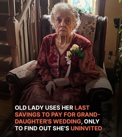 Old Lady Pays for Granddaughter’s Wedding With All Her Savings, but is Uninvited at Last Moment — Story of the Day