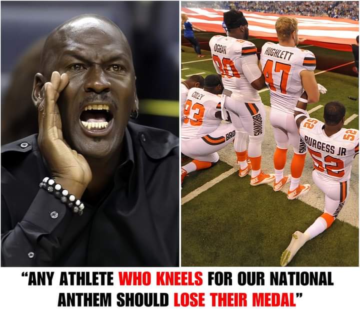 Michael Jordan Sparks Controversy with Call for Medal Removal from Athletes Kneeling During Anthem