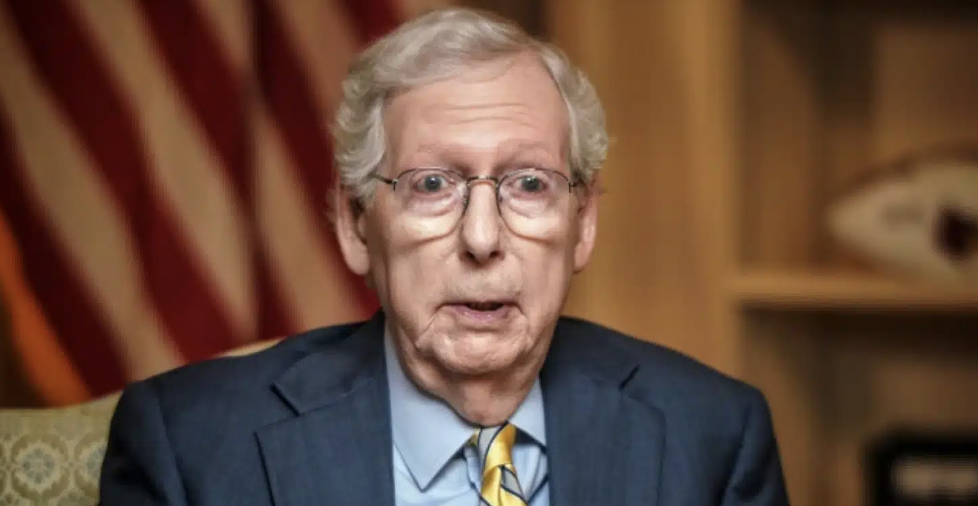 Image Of Mitch McConnell Goes Viral After Fall