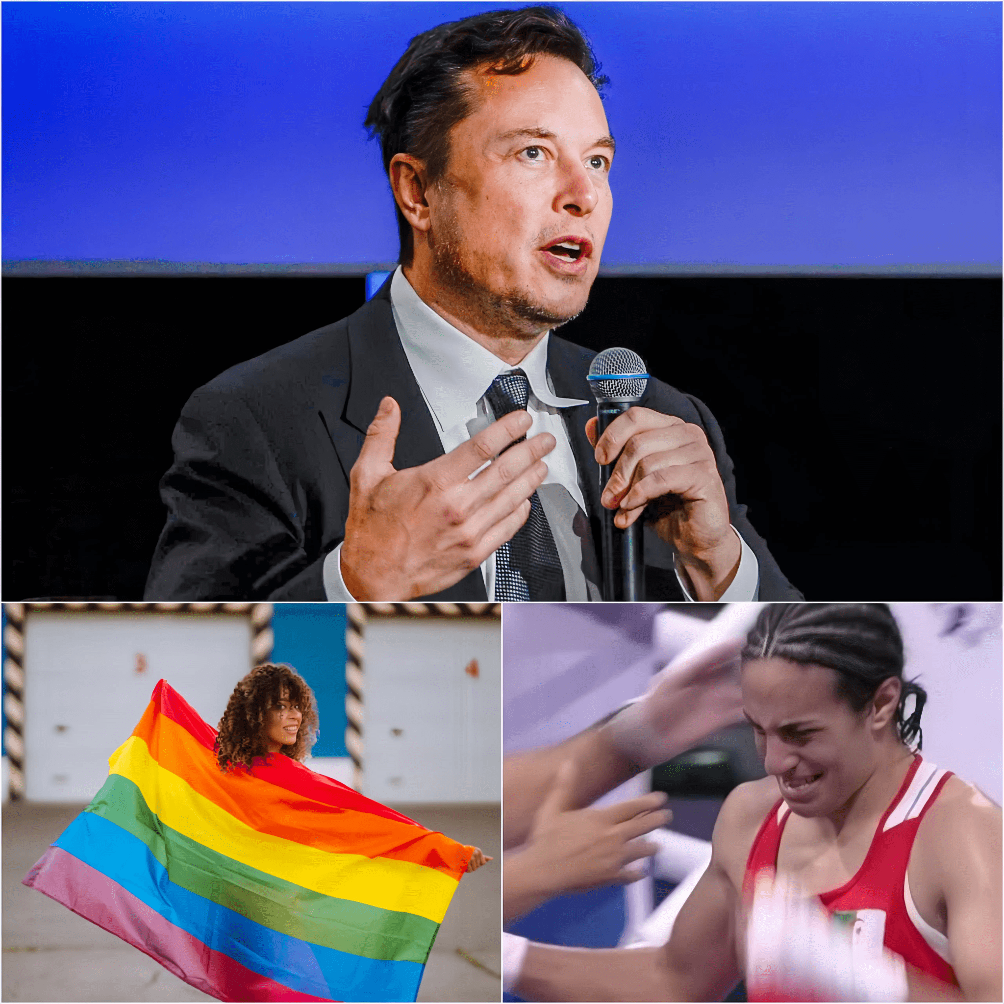 “BREAKING: Elon Musk Claims Pride Flags Should Be Banned in Classrooms ‘Forever’, Sparking Controversy After Beating Imane Khelif at the Olympics!”